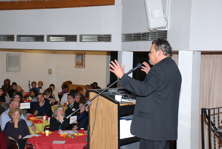 Keynote Speaker Rev Ed Rodman fires up the audience